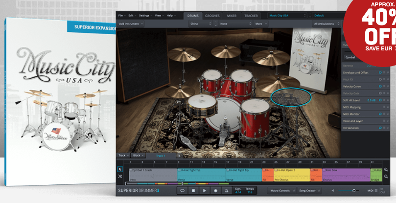 Toontrack SDX Music City USA